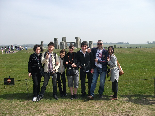 Students at Stonehenge 2